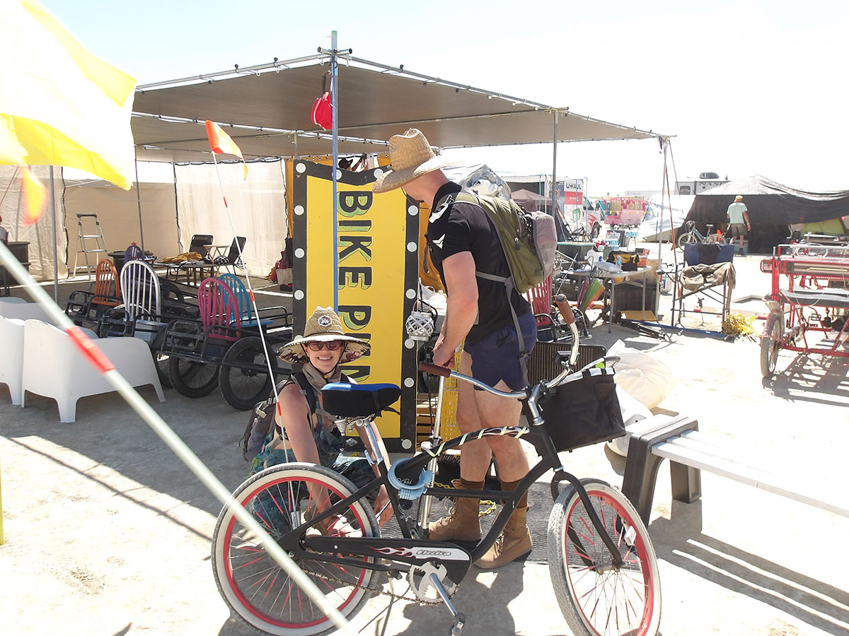 Our bike pump station